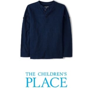 The Children's Place Dark Blue Long Sleeve Tee